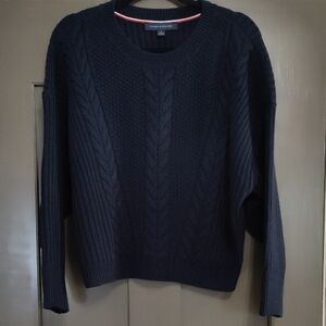 Tommy Hilfiger Navy Cable Knit Sweater